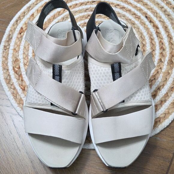 Sorel Womens Shoes Kinetic Impact Leather hook and loop Sandals 8.5 Fawn - Picture 9 of 9